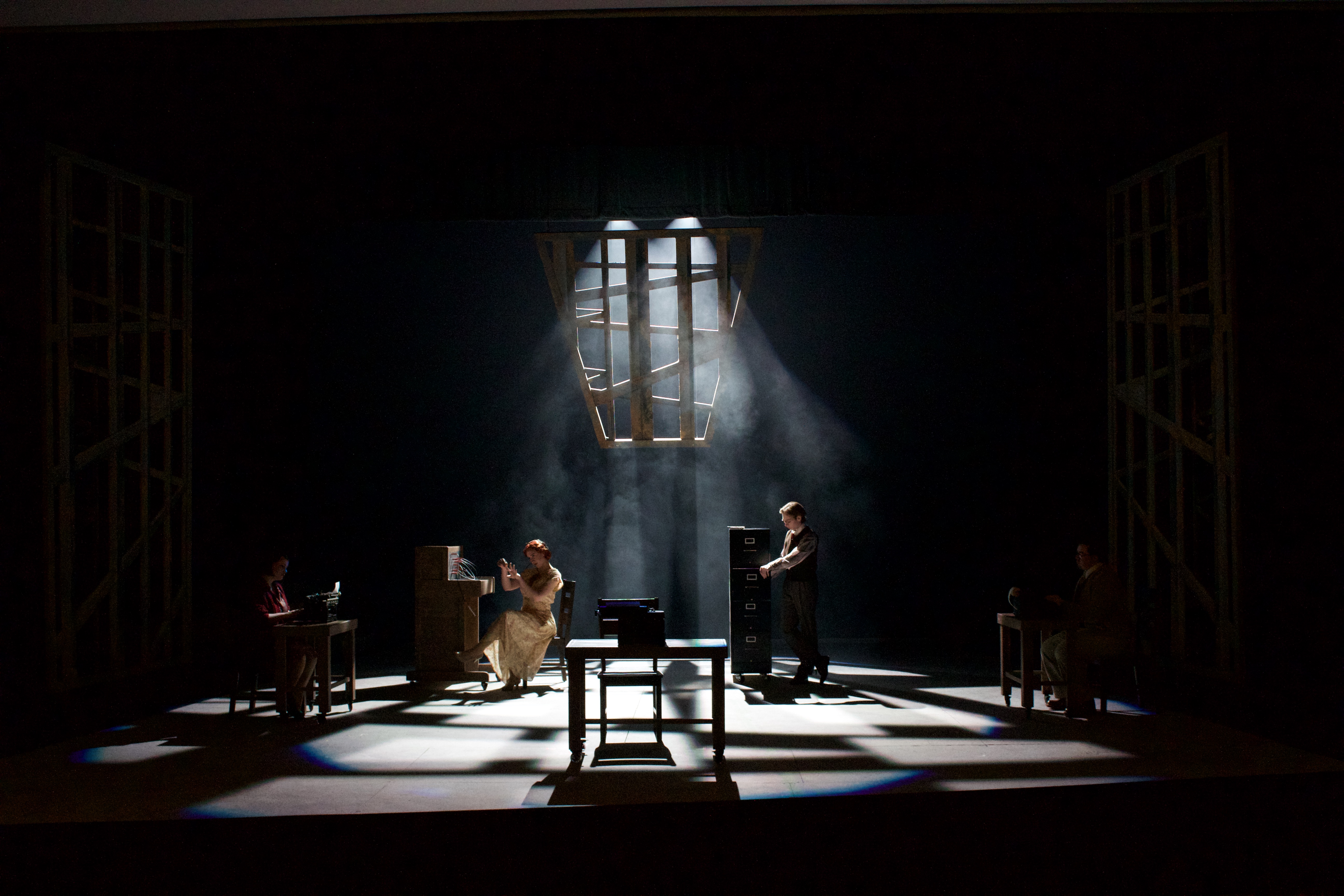 Production photography from Machinal at Ohio Northern University